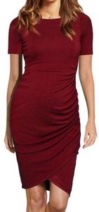 Ruched Maternity Dress